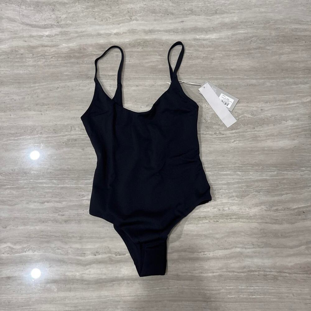 Negative swim strappy one piece in